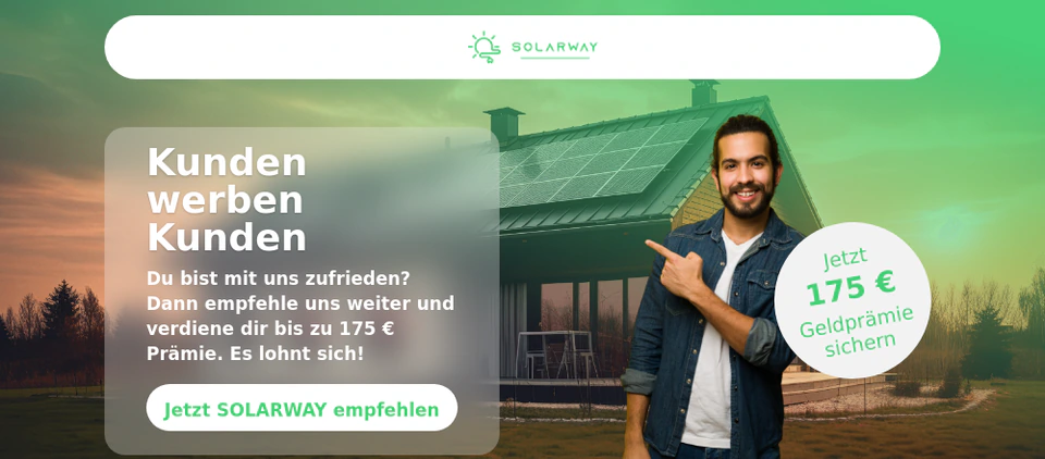 Opening view of the referral page for SOLARWAY